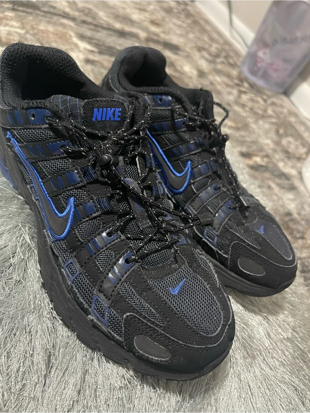 Nike Black and Royal Blue Men's Trail Sneakers